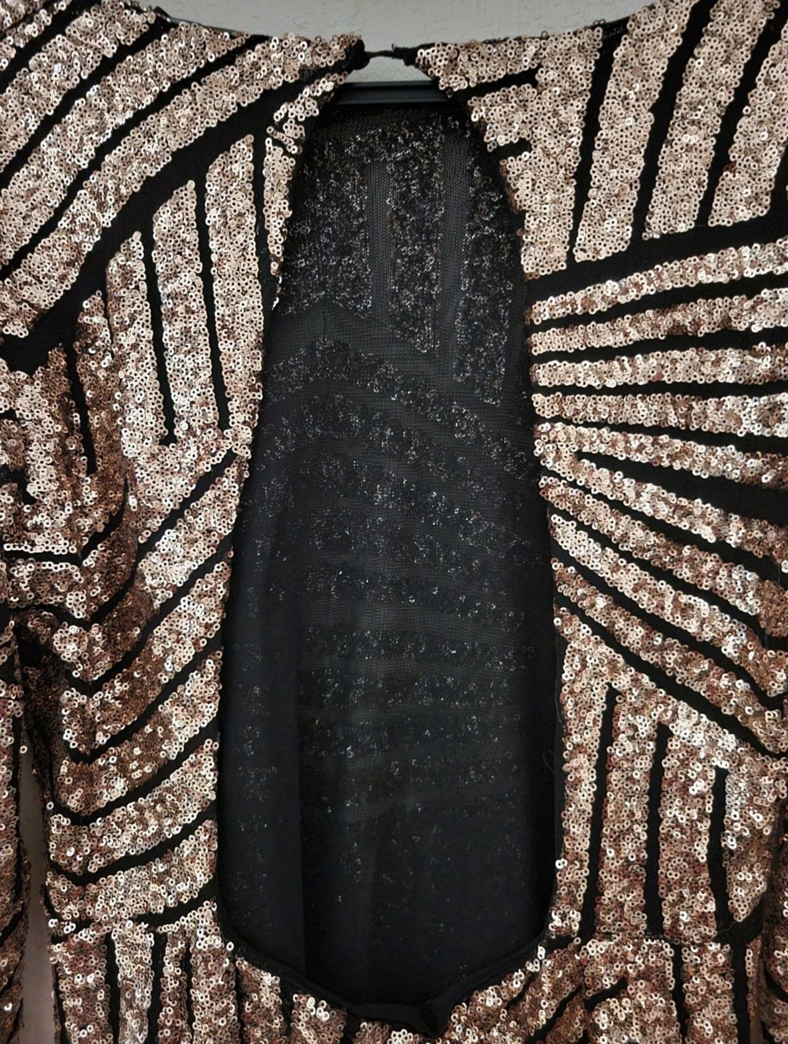 Vestido de festa muito curto com lantejoulas Zara t L – photo 4